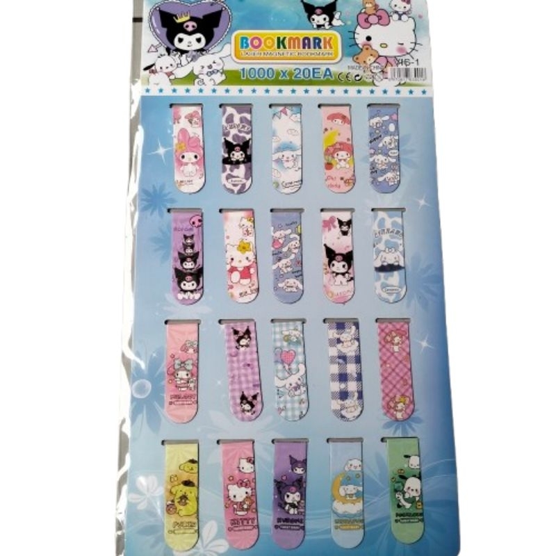 

pembatas buku magnet karakter lucu kartun