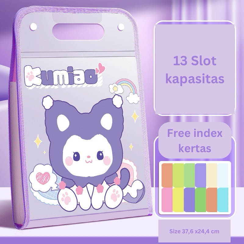 

SM HOME- MAP ORGANISER KUMIAO ANAK PEREMPUAN LUCU SANRIO PREMIUM MUAT BANYAK