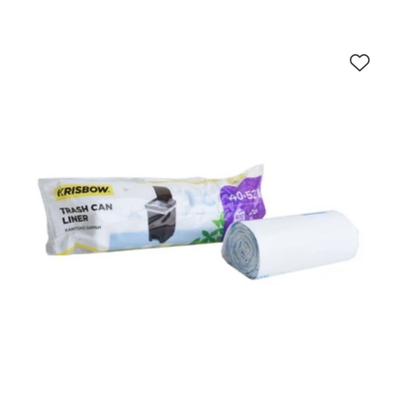Kantong Sampah Bio 40-52 Liter Kris Bin Plastic Liner 20 Pcs