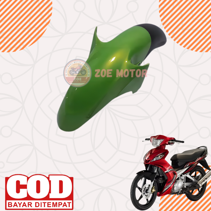Spakbor Depan / Fender FR Yamaha Jupiter MX 135 Lama Kopling Tahun 2005 - 2010 Warna Hijau