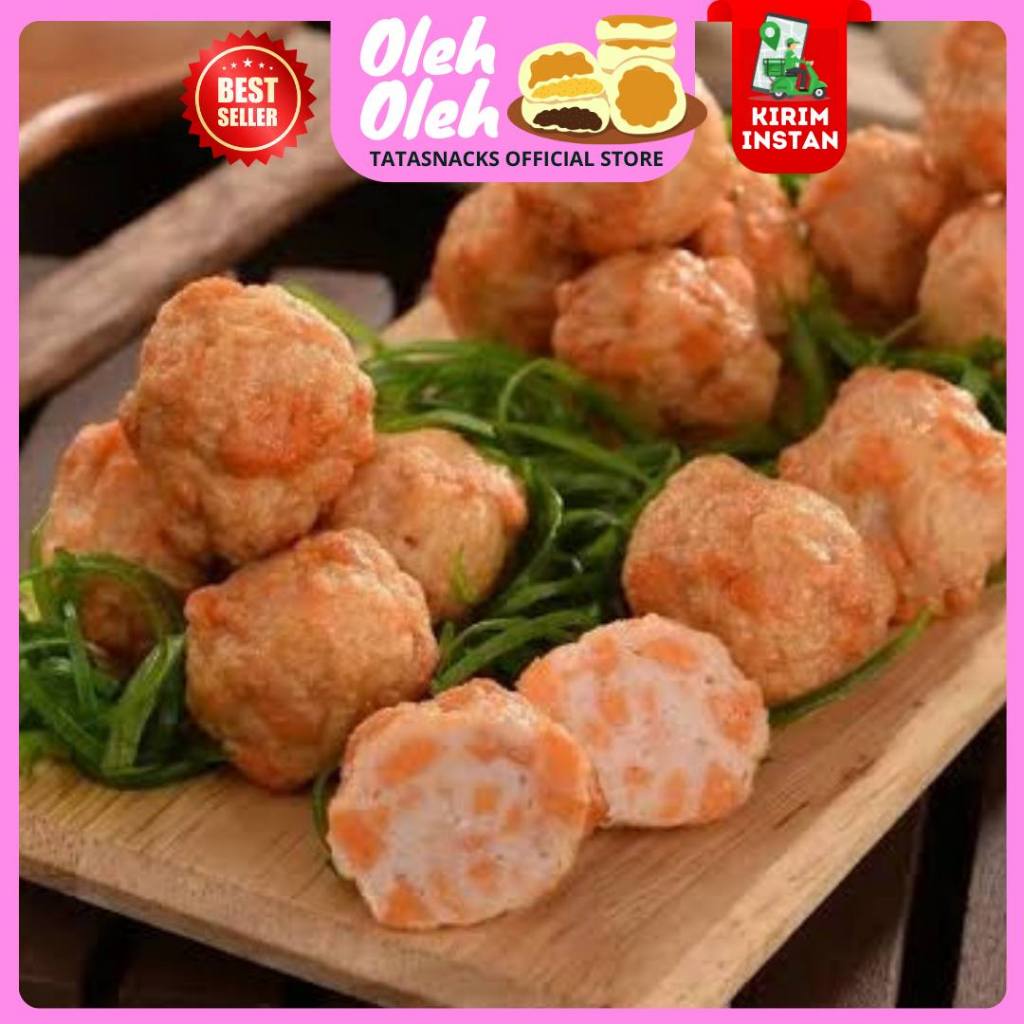 

Bakso Salmon / Salmon Ball Olahan Seafood Frozen Halal