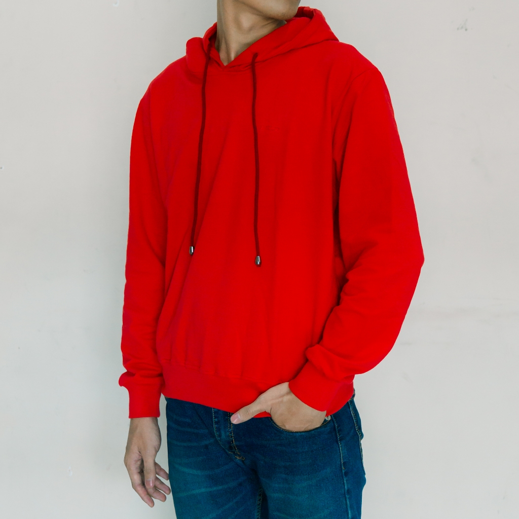 Jaket Hoodie IEBE J1QM8003 Red Chilli