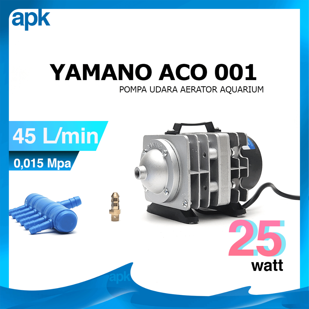 Aerator Aquarium YAMANO ACO 001 Pompa Udara Kompressor Kolam Koi Ternak