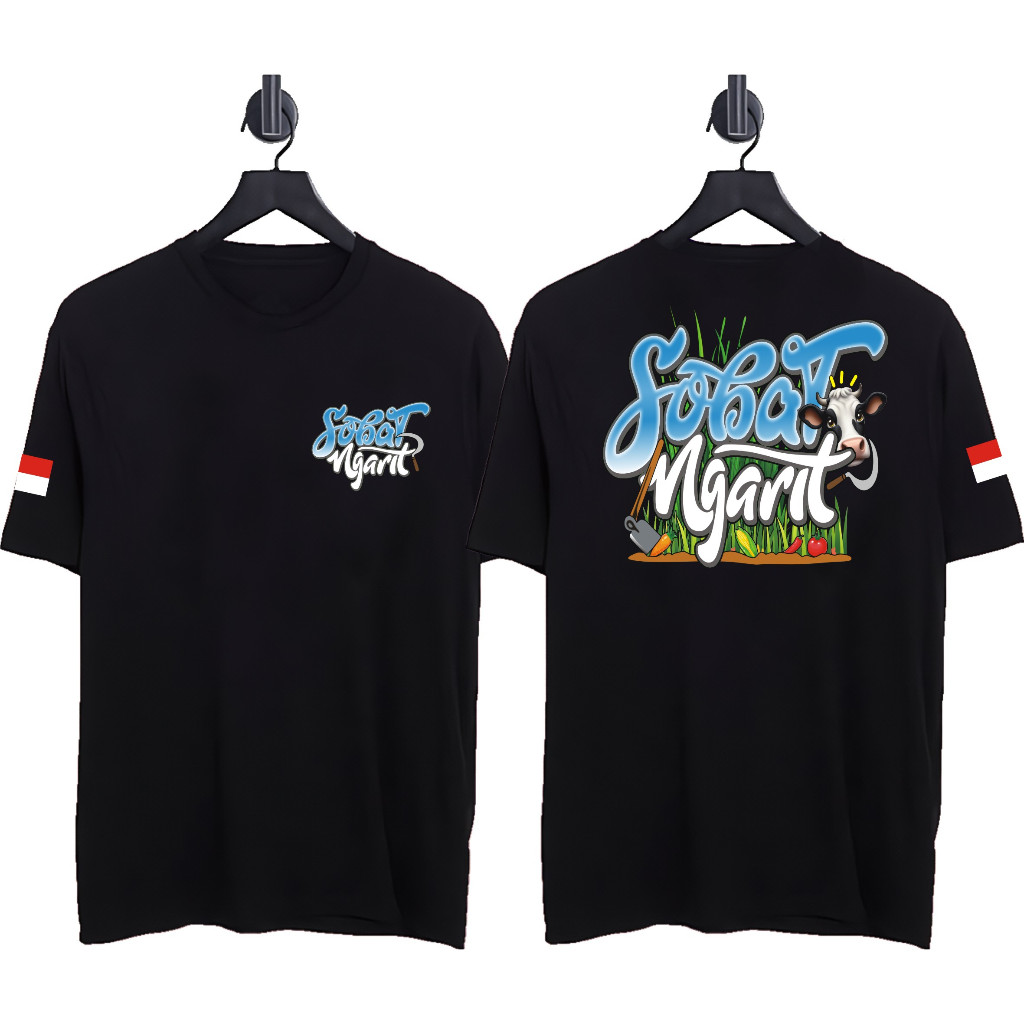 KAOS SOBAT NGARIT RUMPUT SAPI PAKAIAN PRIA ATASAN