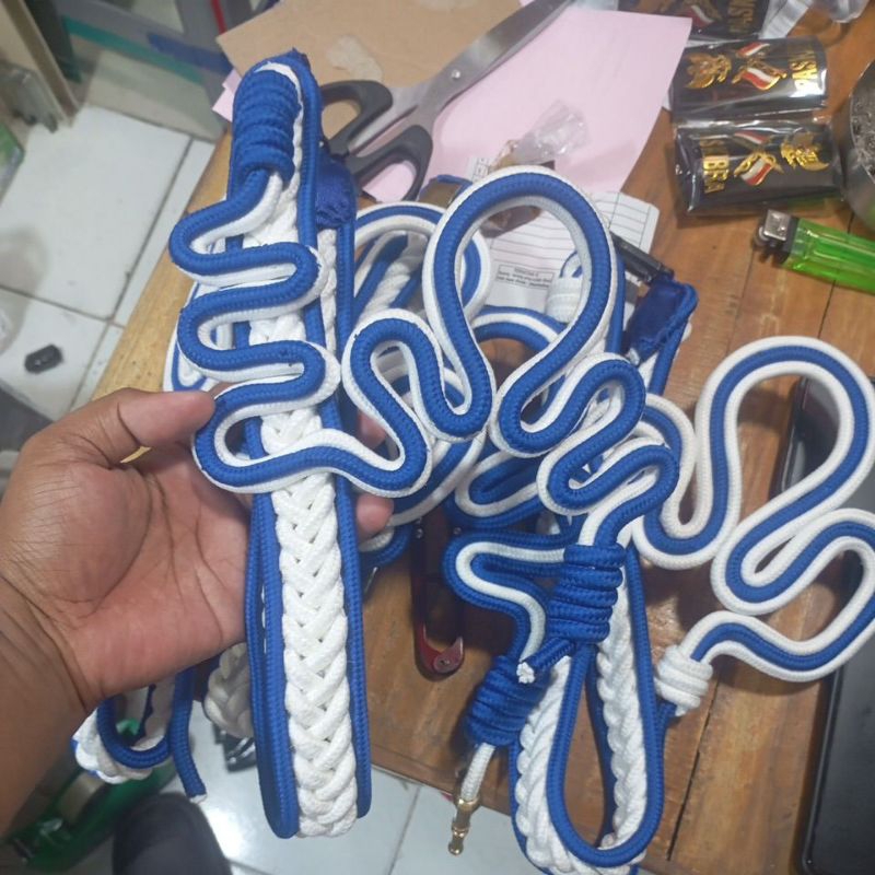 talikur komando Taruna SMK pelayaran custome warna putih biru model tumpuk