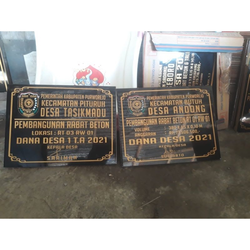 prasasti peresmian gedung