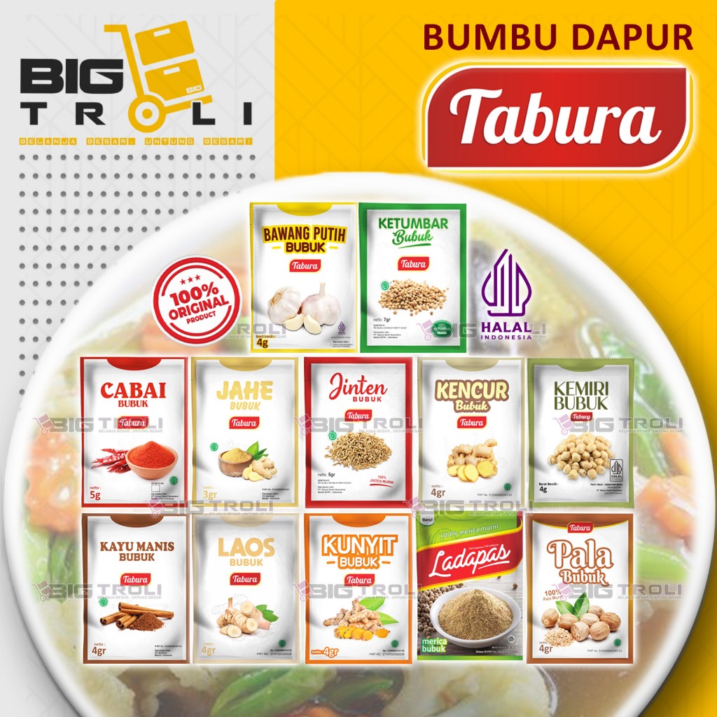 

Bumbu Tabura Lengkap/Bumbu Bubuk Tabura @12sachet