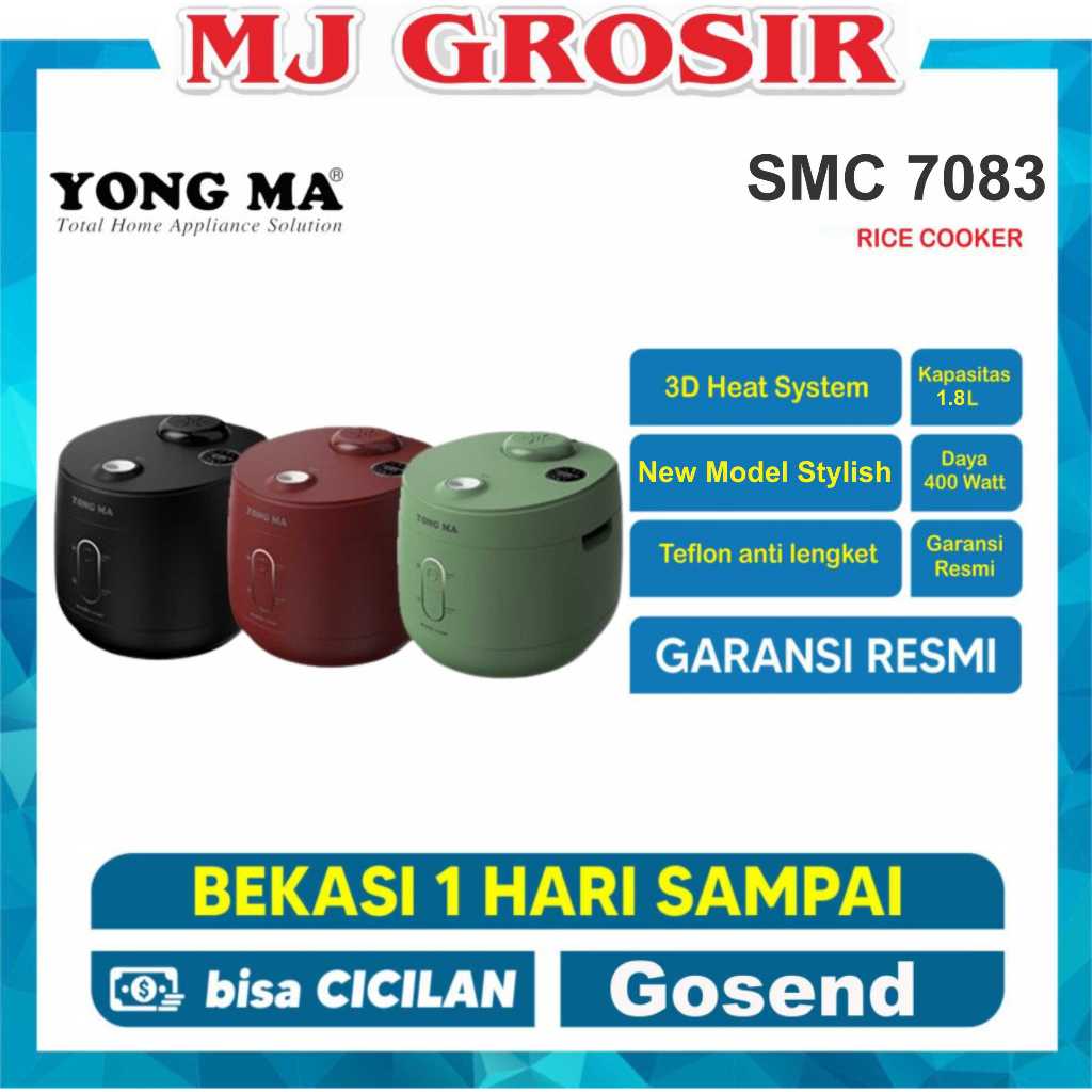 MAGIC COM YONGMA SMC 7083 SMC7083 1.8L PENANAK NASI SERBAGUNA