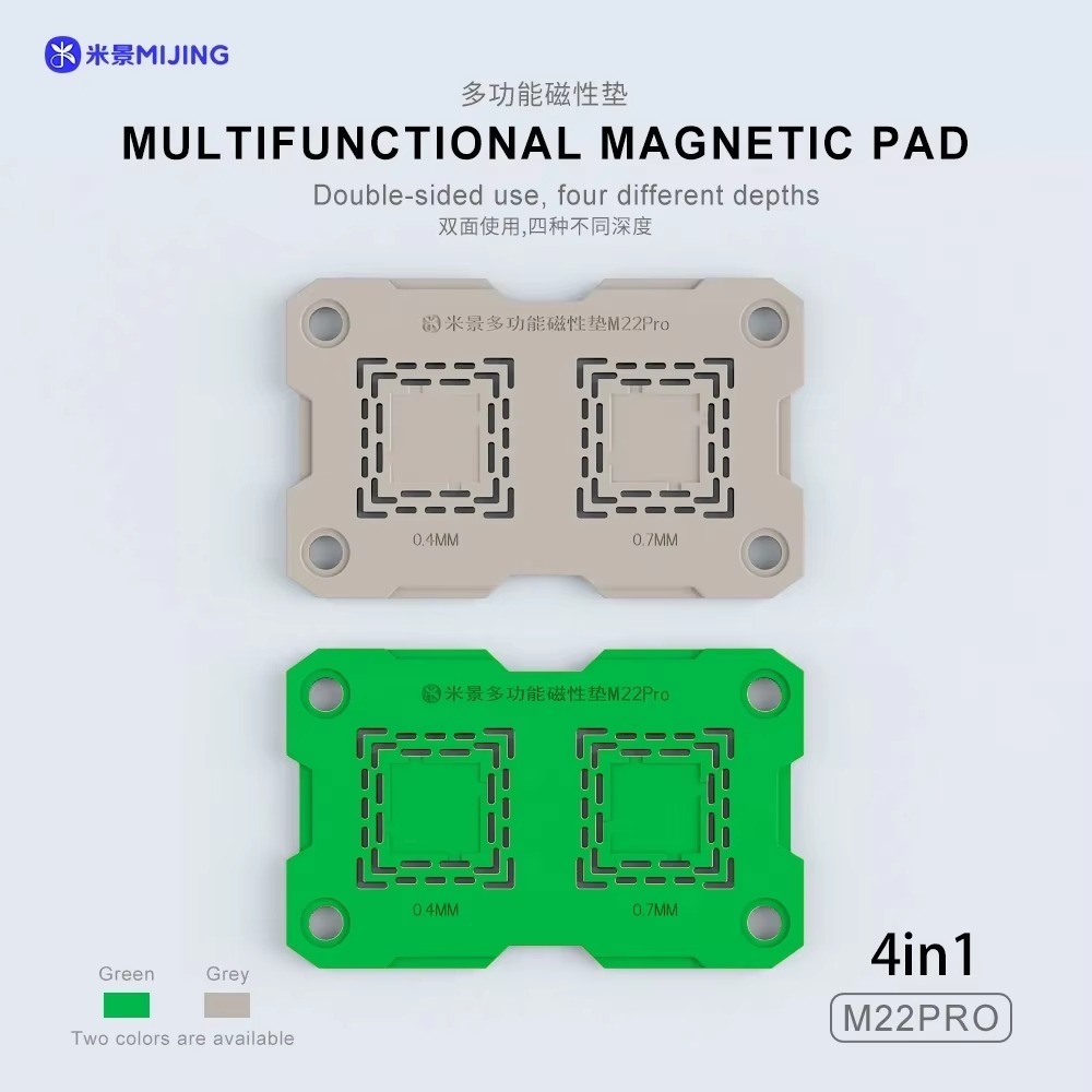 KARET ANTIPANAS MIJING M22PRO GREY/GREEN MULTIFUNCTIONAL MAGNETIC PAD ORIGINAL