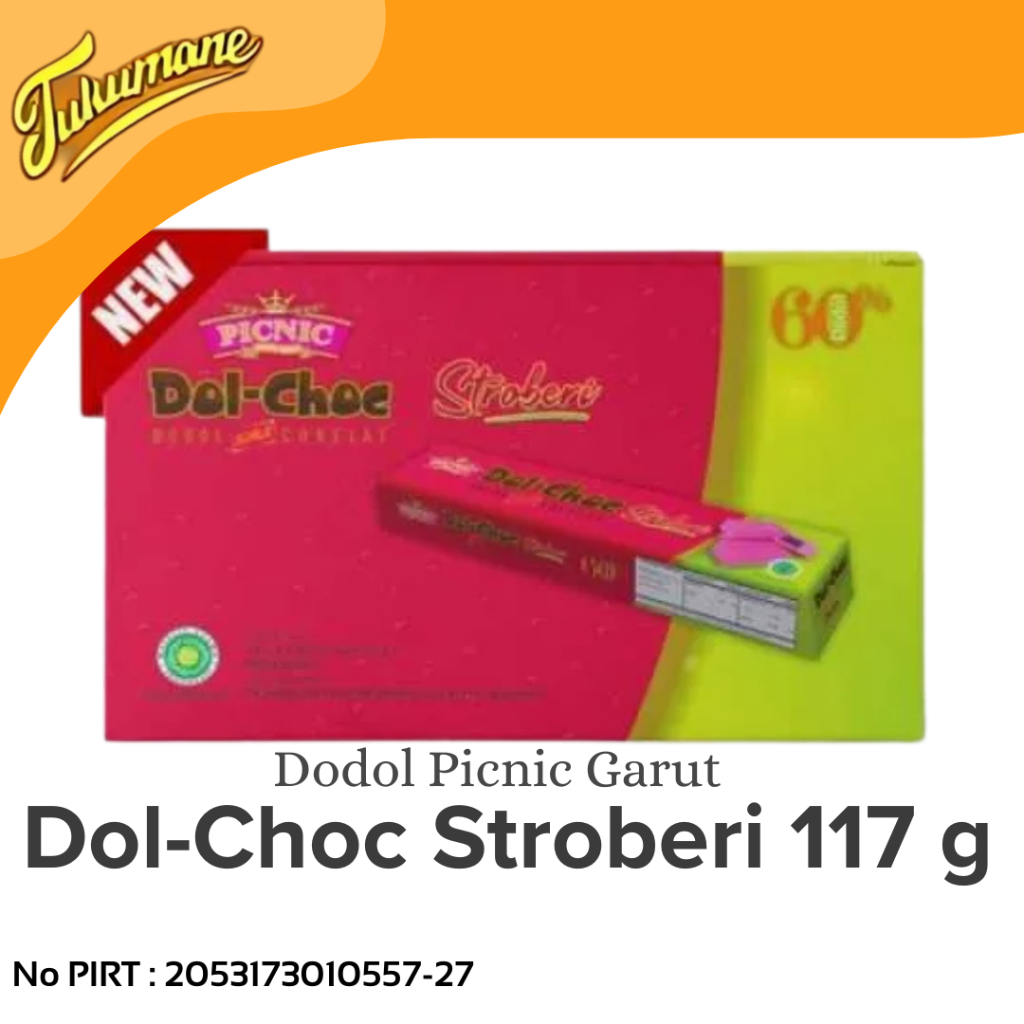 

Dodol Garut Stroberi 117 g Dodol Picnic Rasa Stroberi Dol-Choc Stroberi