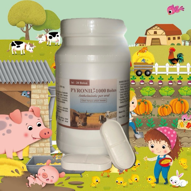 PYRONIL 1000 - obat cacing sapi