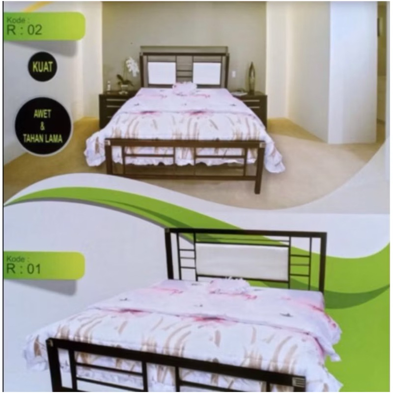 ranjang besi 120x200
