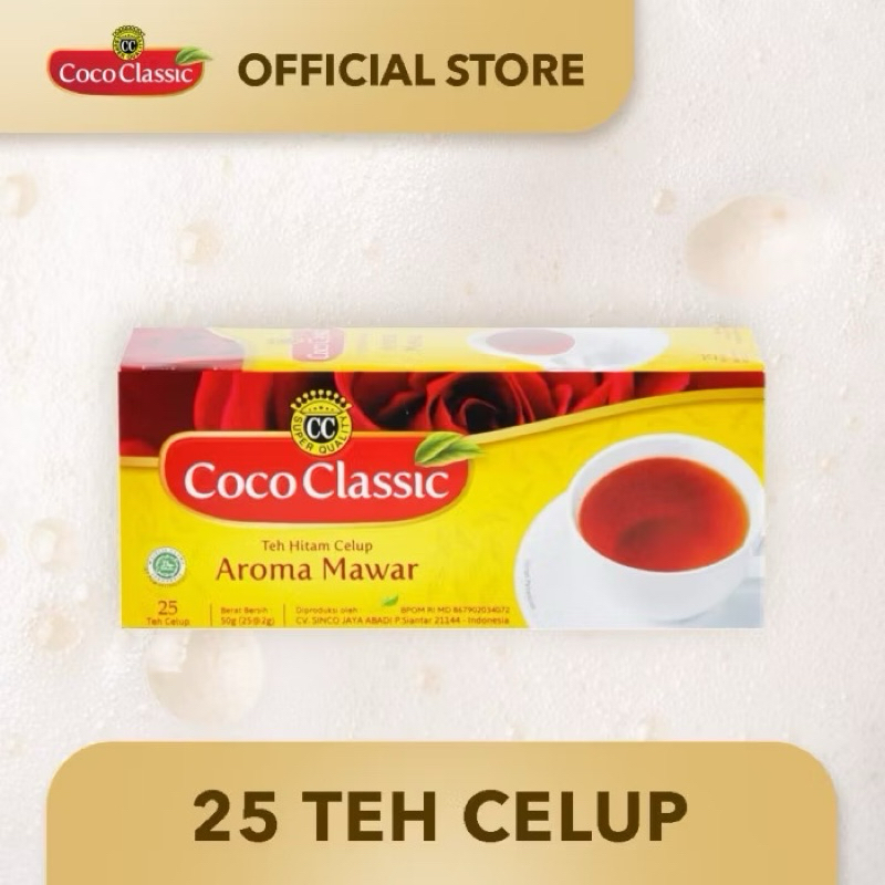 

Teh Coco Classic Celup Aroma Mawar isi 25 teabag