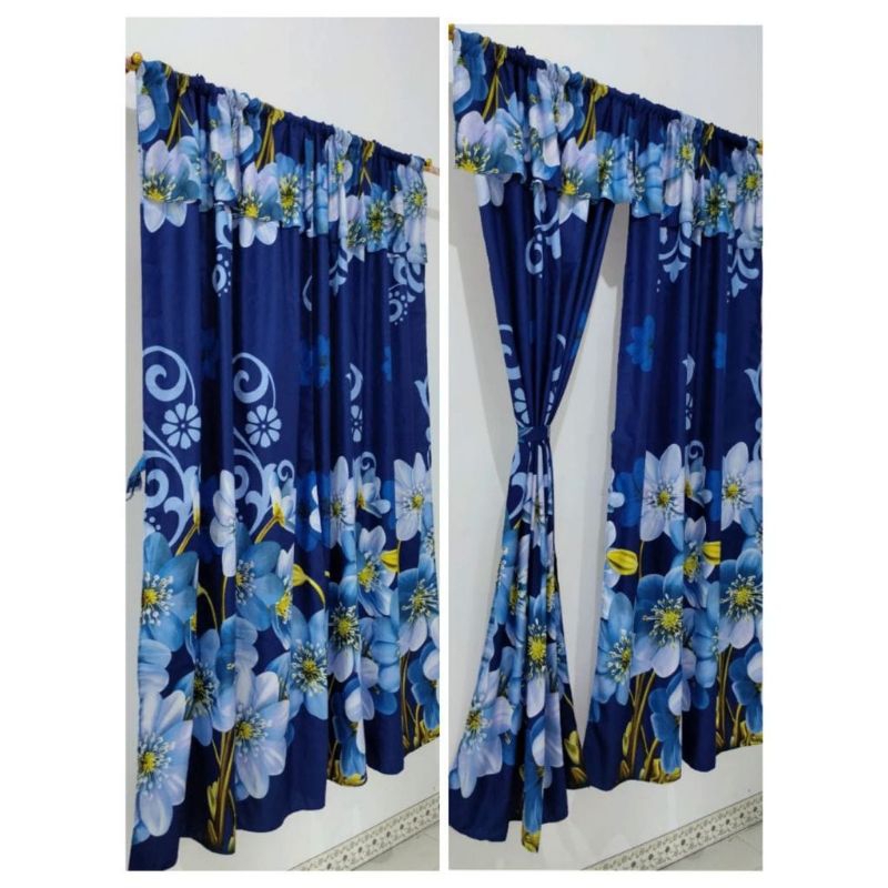 gorden serut pintu poni ukuran 100x200