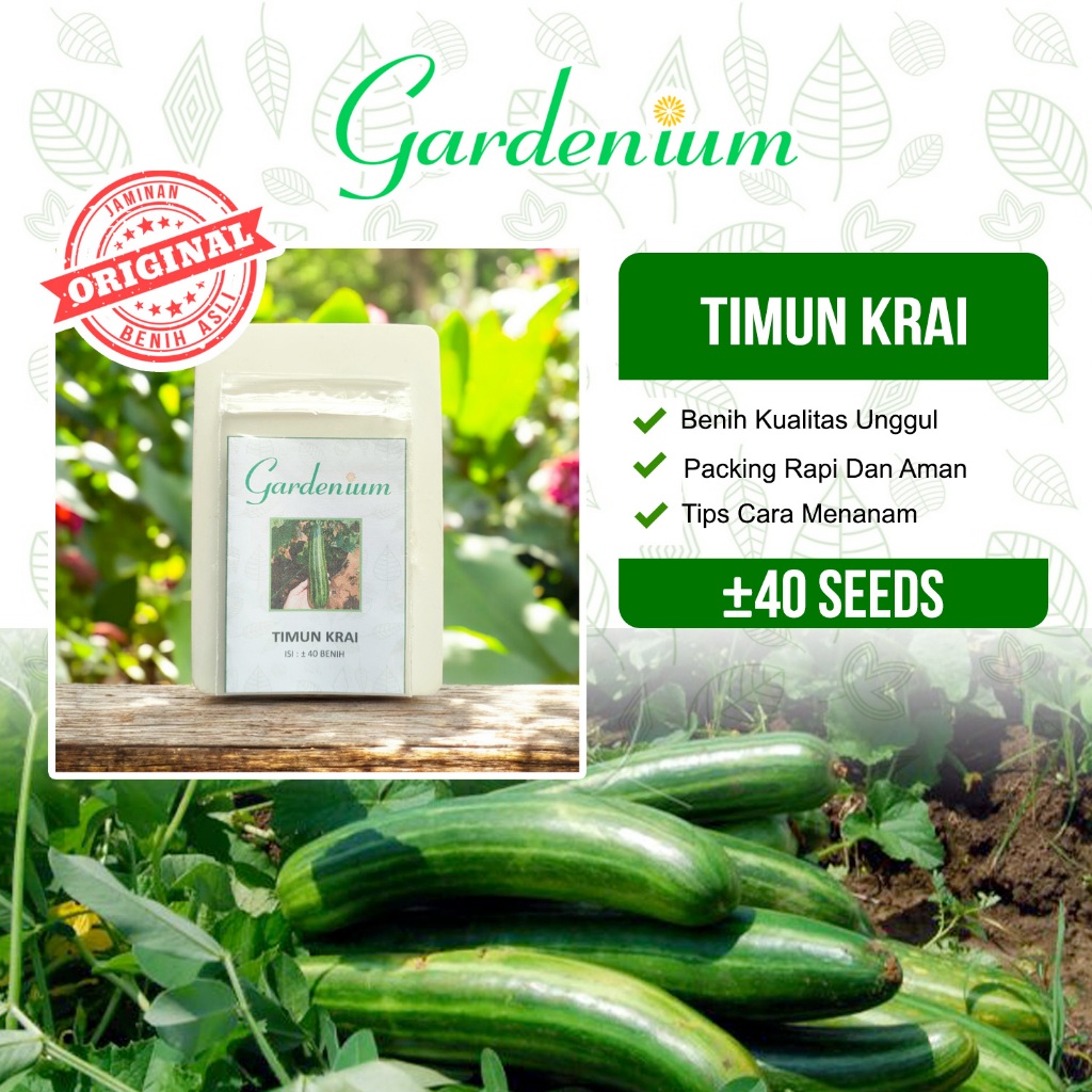 GARDENIUM Benih Timun Krai Mentimun Krai Unggul