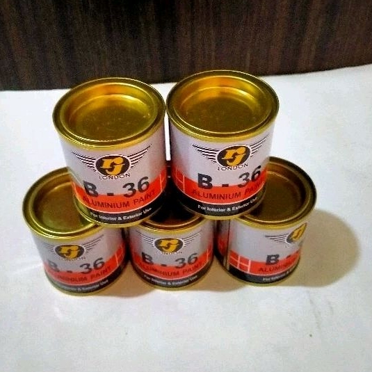 RJ London Aluminium Paint / Cat Aluminium / Cat Perak Silver 100ml
