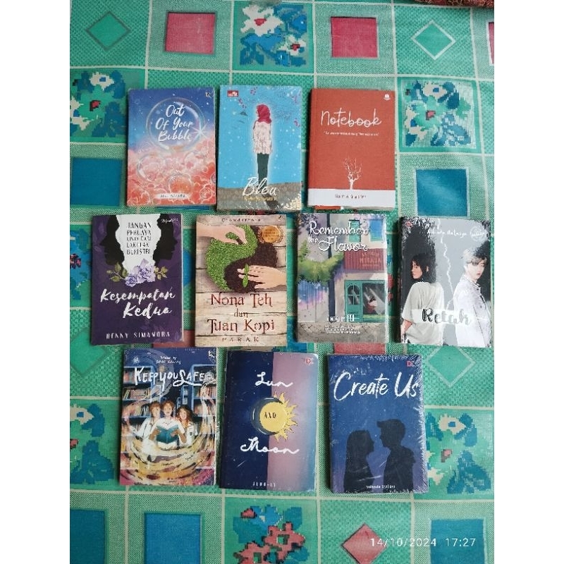 Buku Variasi Novel; REMEMBER The FLAVOR, BLEU, Notebook, Kesempatan Kedua KEEP YOU SAFE, Nona Teh da