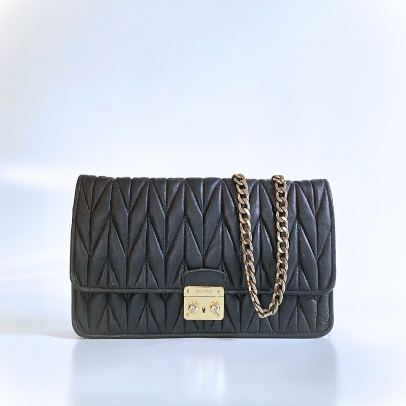 PRELOVED Tas Miu Miu Second -tas Miumiu black second original