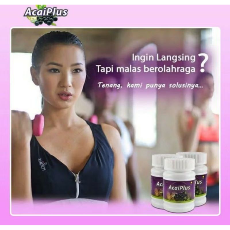 Acaiplus Acai Berry Pelangsing Nasa Tanpa Diet Asli Original