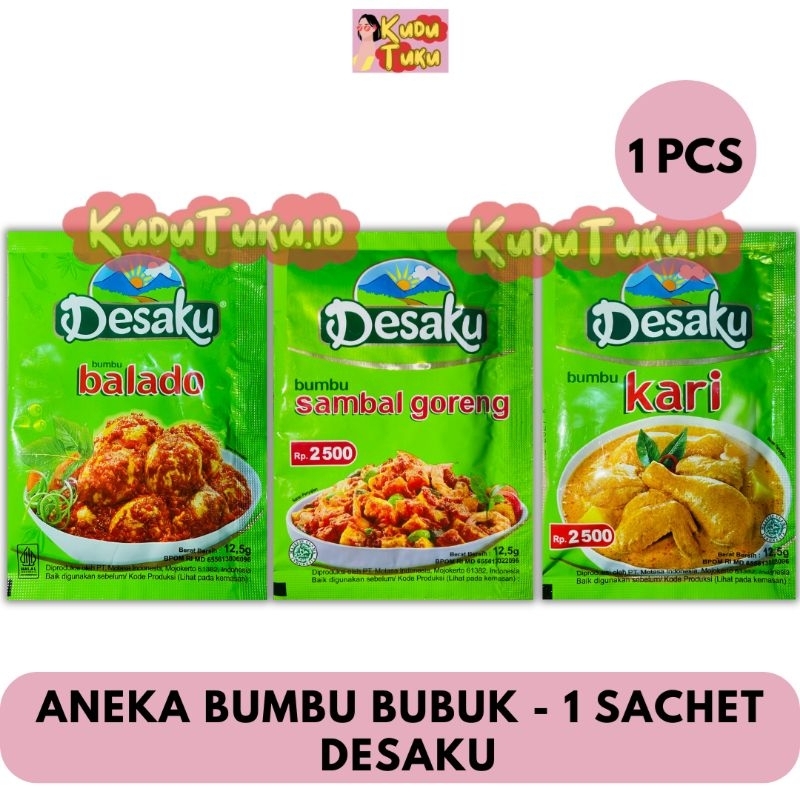 

1 PCS- DESAKU BUMBU BALADO- DESAKU BUMBU SAMBAL GORENG- DESAKU BUMBU KARI