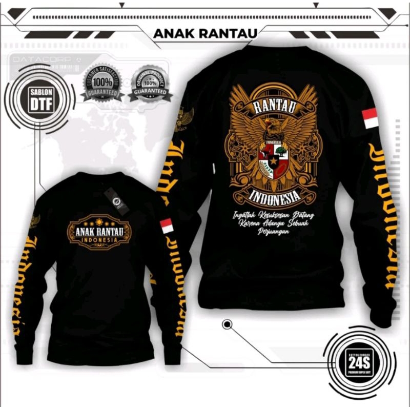 Kaos Anak Rantau Indonesia Garuda Lengan Panjang