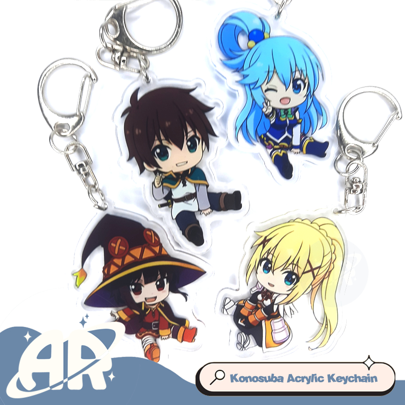 Konosuba Acrylic Keychain - Ganci Akrilik Anime - Gantungan Kunci Konosuba