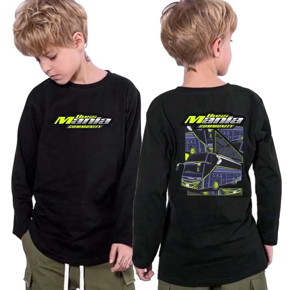Grosir Update KAOS BUS ANAK BIS MANIA COMUNITY LENGAN PANJANG  SOUND BALAP BLITAR