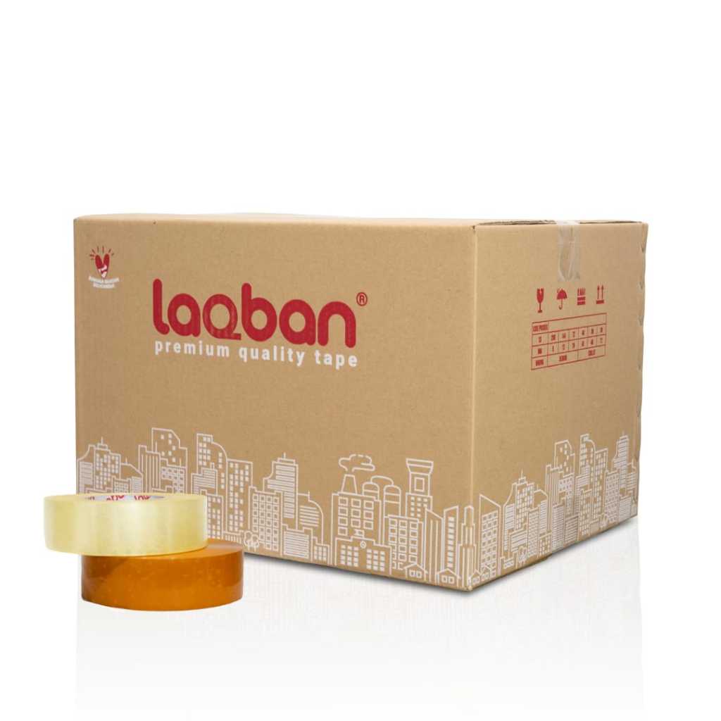 

Lakban OPP Tape 2 Inch Bening / Coklat 100 Yard x 45 dan 48 Mm x 45 Micron Kualitas Terbaik 1 kardus