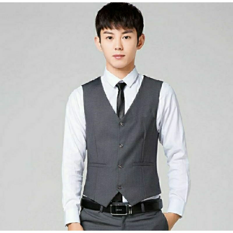 Terbaru Promo Rompi Vest Formal Pria / Stelan Rompi Daleman Jas Pria / Groomsmens Wedding Slim Jumbo