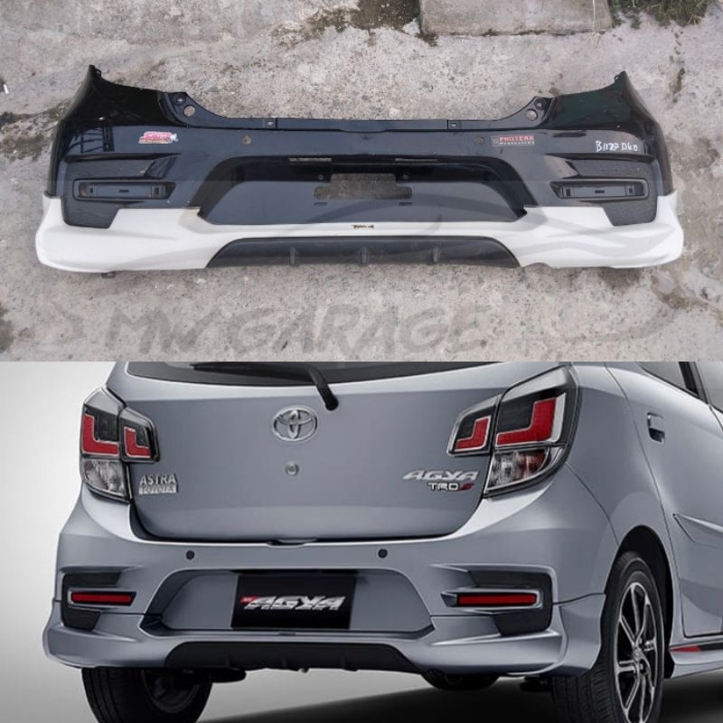 Bumper bodykit belakang Agya TRD 2016 - 2022 Original