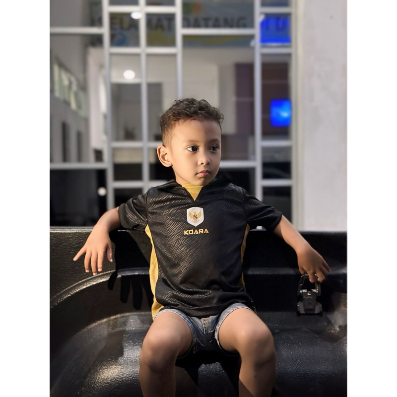 JERSEY TIMNAS ANAK  HITAM KOARA