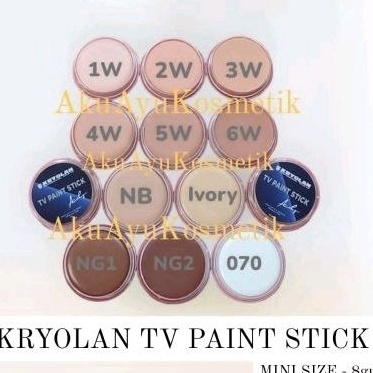 

ART I8D3 Mini Kryolan TV Paint Stick 8ml Crayolan Supracolor TV Paint BPOM Ori Contour