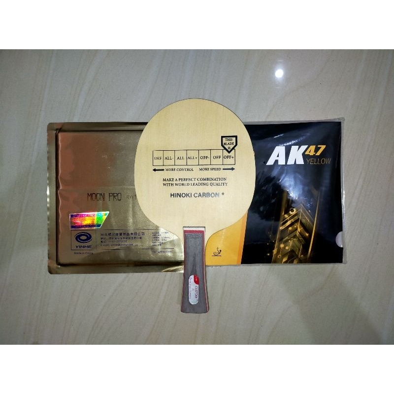 Set Ciamik Blade CUSTOM Butterfly Primorac Carbon + Rubber Yinhe Moon Pro + Rubber Palioak47 Pingpon