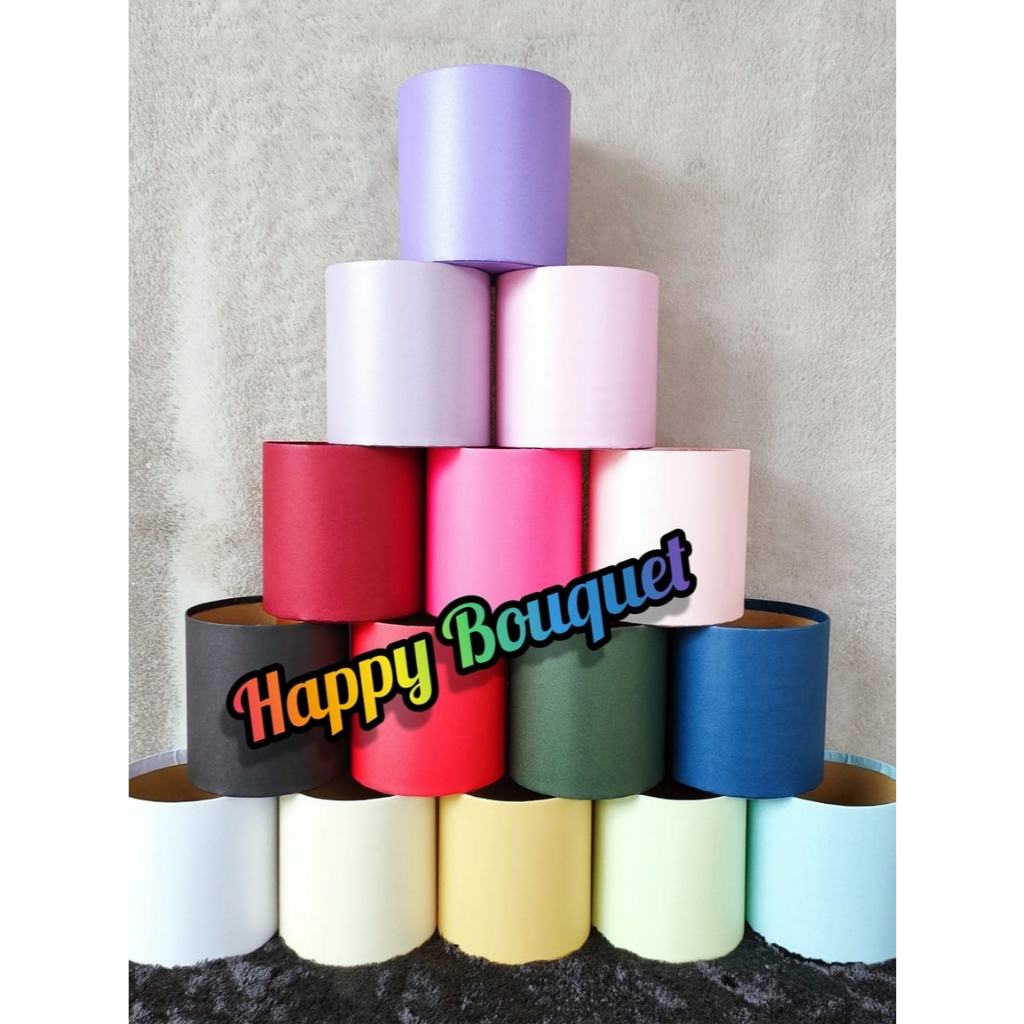 

Bloombox D15/T15 (TANPA TUTUP)/Round Box/Box Bulat/Box Balon/Box Buket Diameter 15 Cm, Tinggi 15 Cm