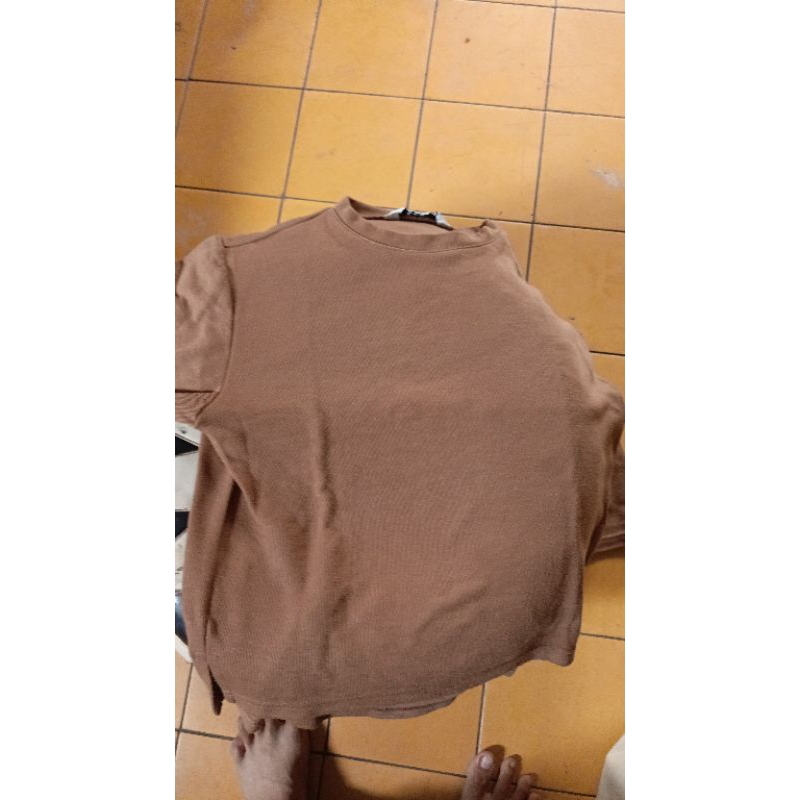 baju coklat polos untuk dewasa
