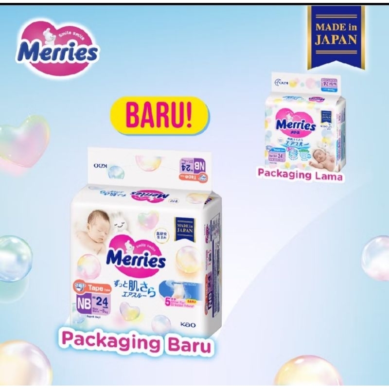 Merries Premium Tape NewBorn 24 NB24