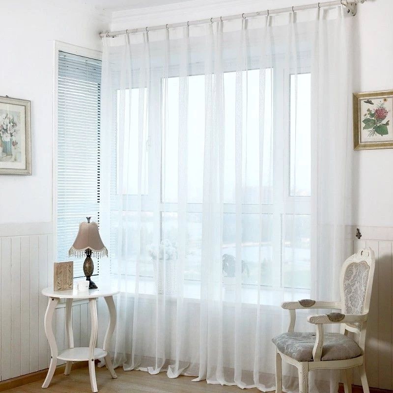 Vitrase gorden Tirai gorden Vitrase hordeng vitrase polos putih