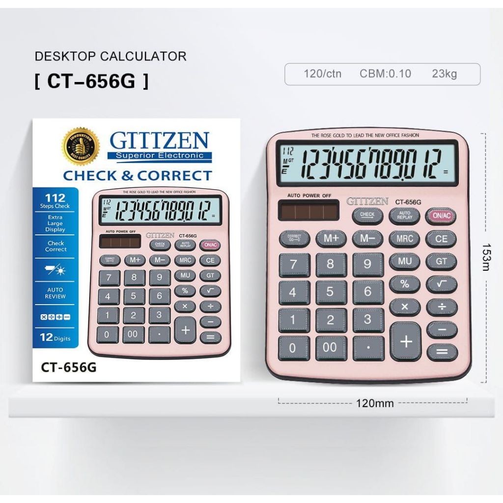 

CALCULATOR CT - 656 G 12 DIGITS