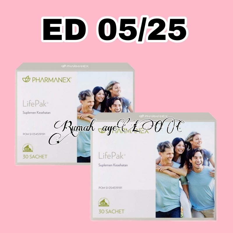 

lifepakkk pharmanexx 2 BOX 60 SACHET life packk lifep@kk suplemen multivitamin
