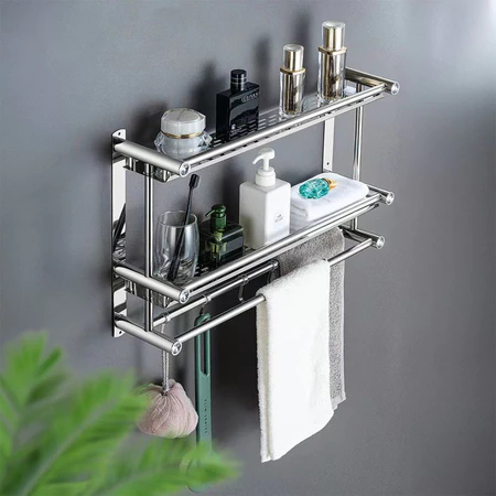 Rak Kamar Mandi Stainless Rak Kamar Mandi Rak Dinding Kamar Mandi Rak Gantung Stainless Rak Handuk