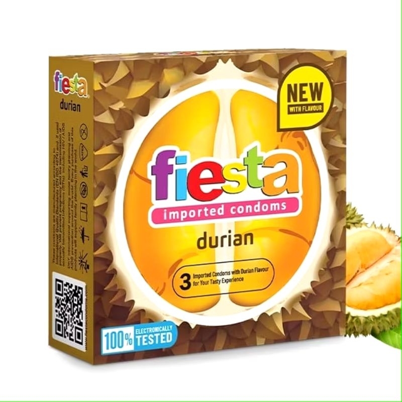 Roselina Delina Kondom Fiesta 5 Varian Rasa Condom Fiesta 5 Rasa
