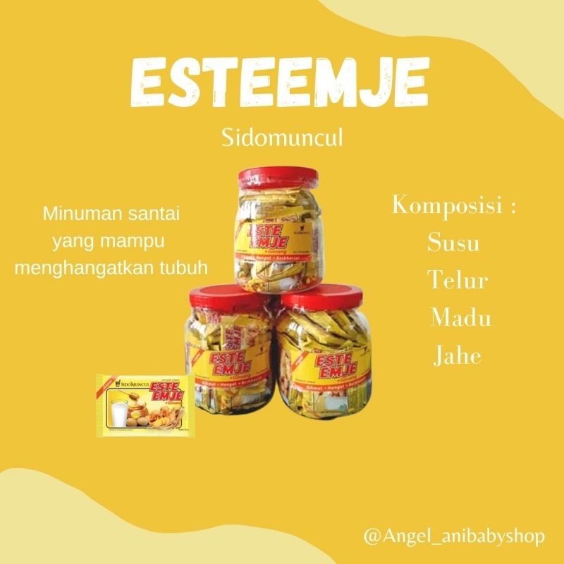 ESTE EMJE JAMU SIDOMUNCUL ESTE EMJE ( 1 toples isi 25 Sashet )
