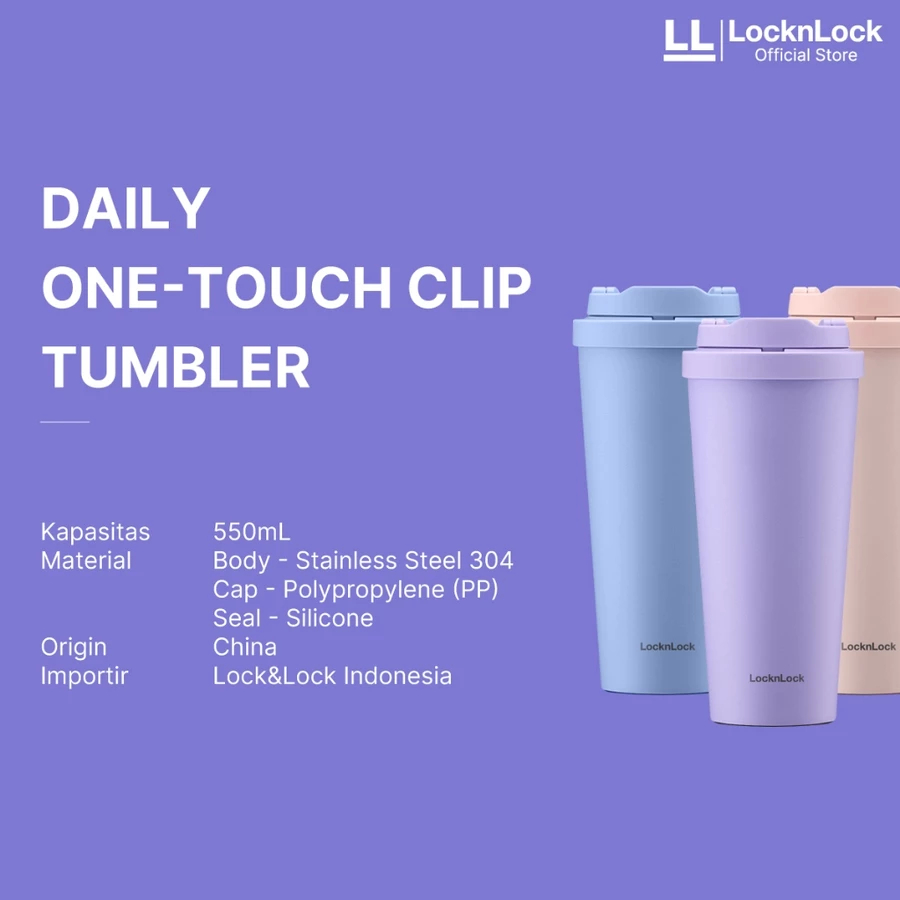 LocknLock One Touch Clip Tumbler 550ML