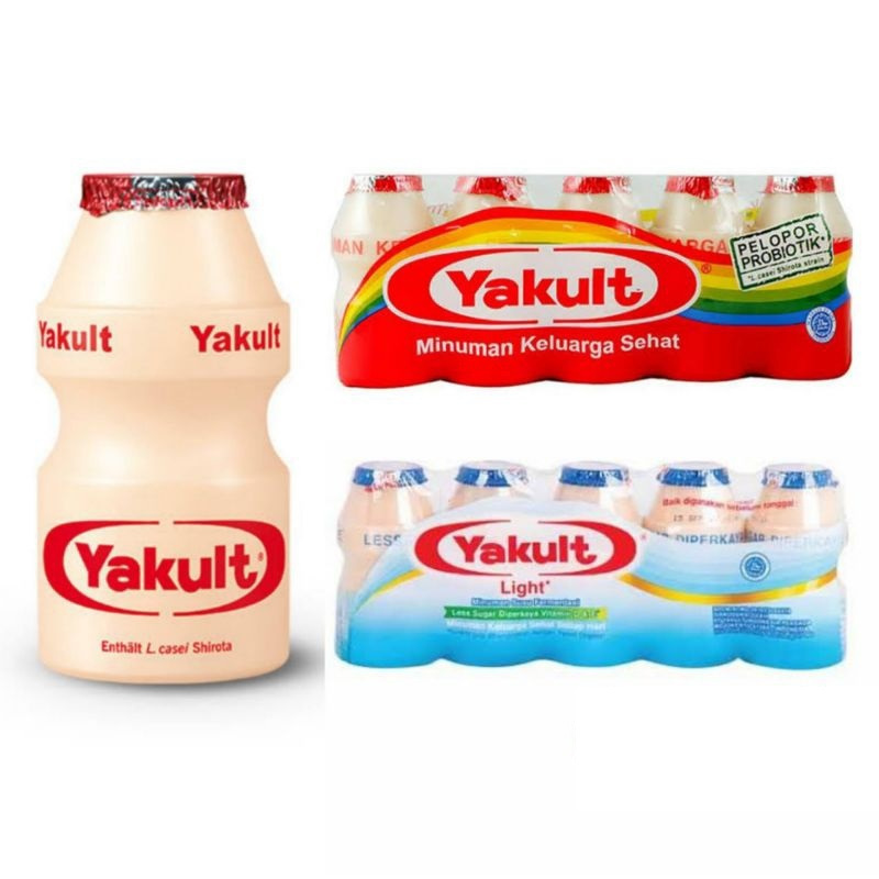 

Yakult Susu Fermentasi Probiotik 65ml isi 5pcs / 1 pack yakult light yakult less sugar