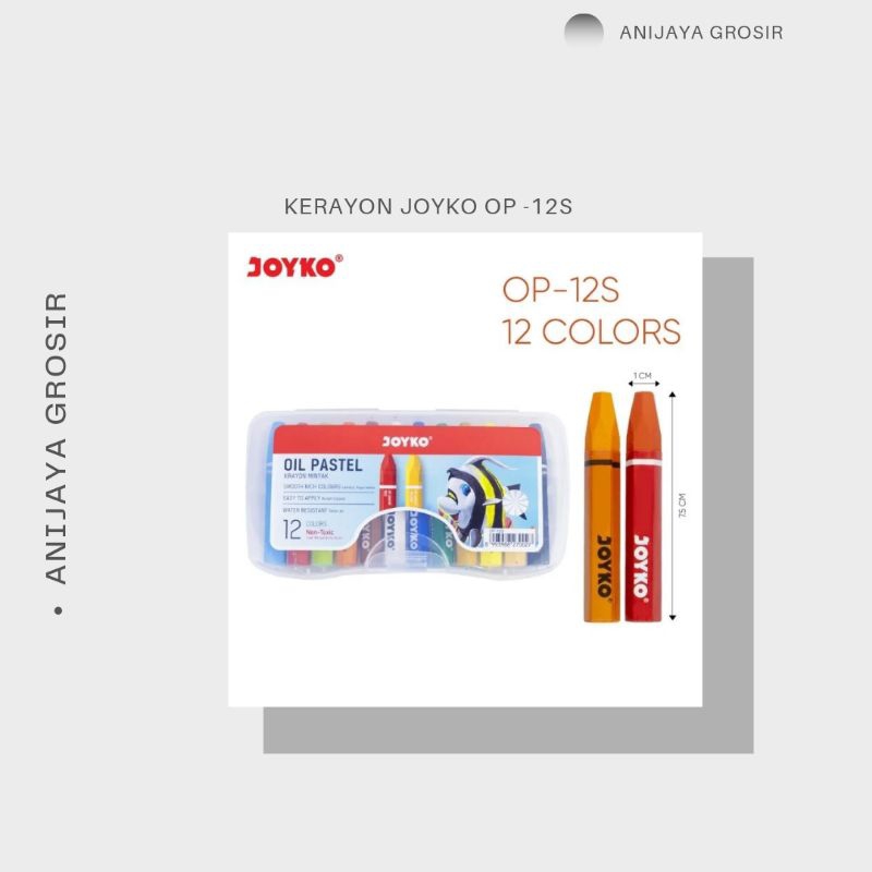 

KRAYON /PENSIL WARNA MEREK JOYKO 1SET 12WARNA BERKUALITAS