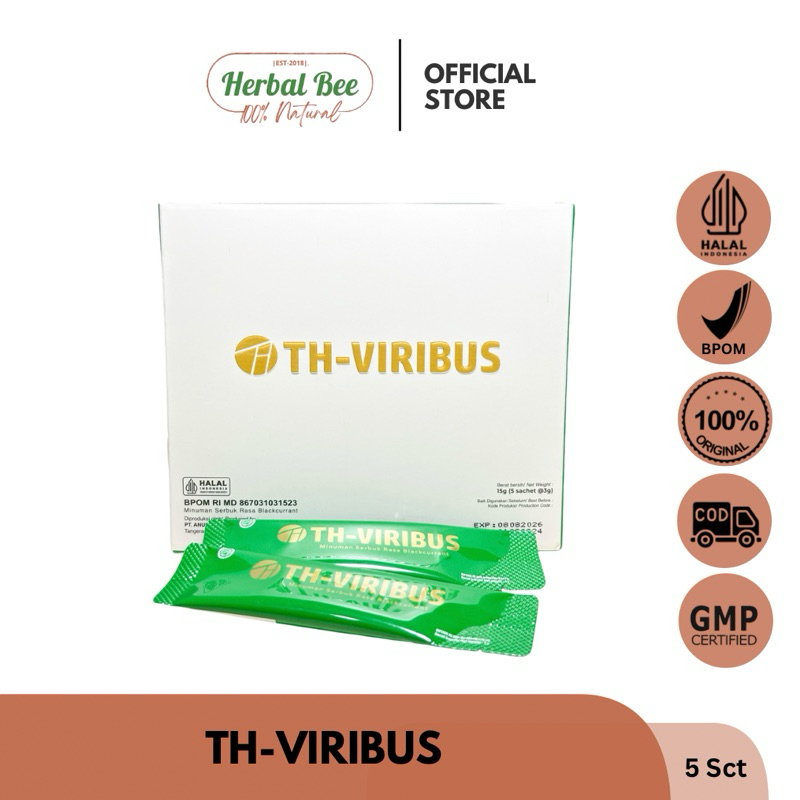 TH VIRIBUS 1 BOX (5 SACHET) 100% ORIGINAL MINUMAN SERBUK RASA BLACKCURRANT