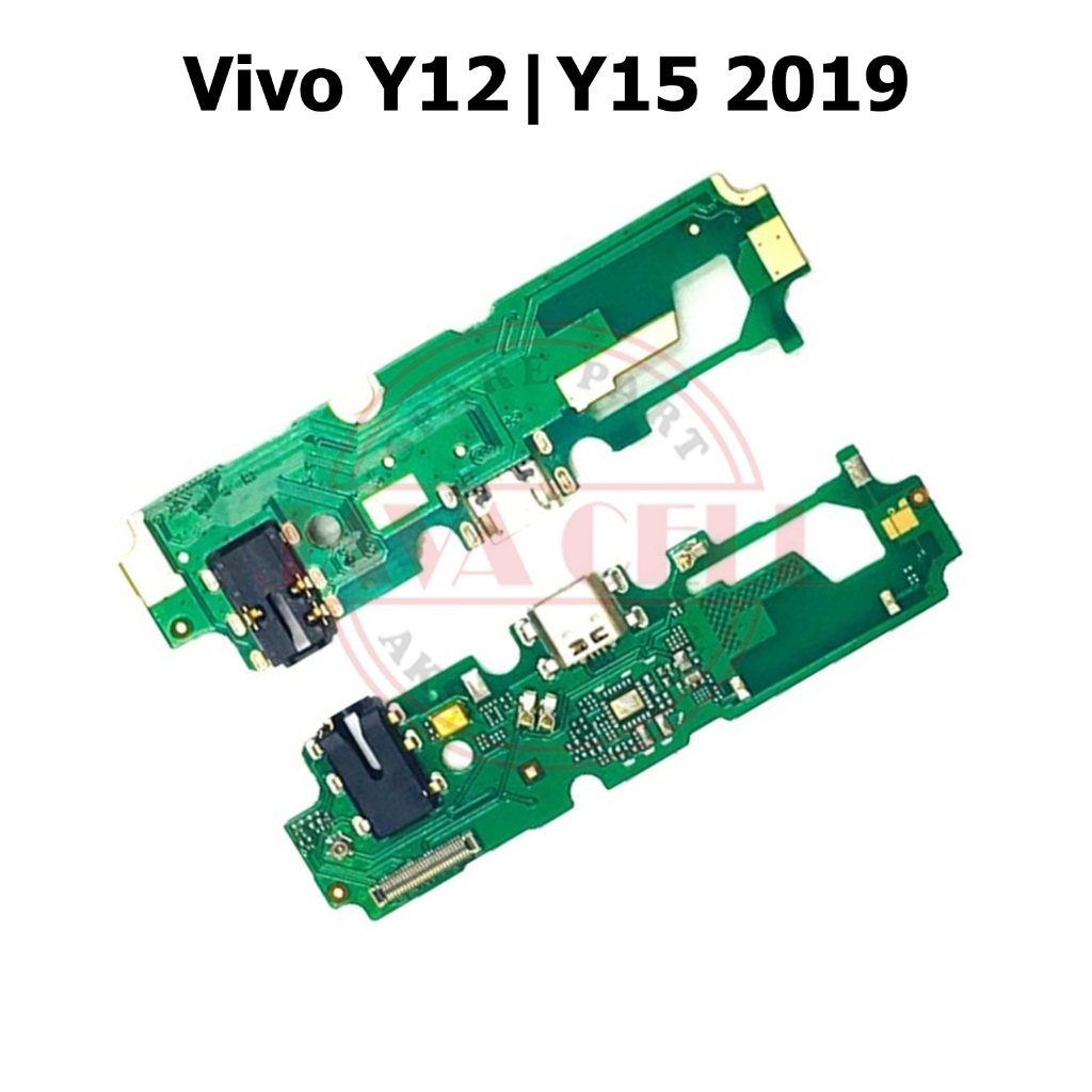 Flexible Konektor Charger + Mic Con Hf Vivo Y12 2019 / Y15 2019 / Y12I Original With IC