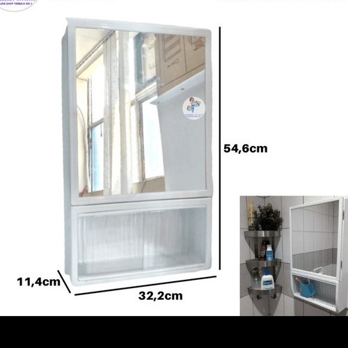 Kotak + Cermin Kamar Mandi mc-2 Maspion Wall Cabinet Kamar Mandi