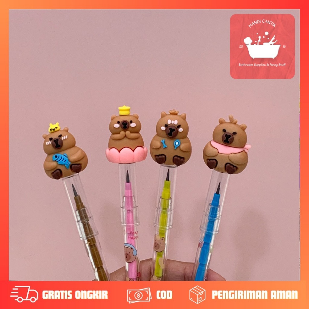 

PENSIL SUSUN MODEL CAPYBARA PSN-1564 KAPIBARA CAPYBARRA KAPIBARA LUCU IMUT KADO UNIK KOREA AESTHETIC COD