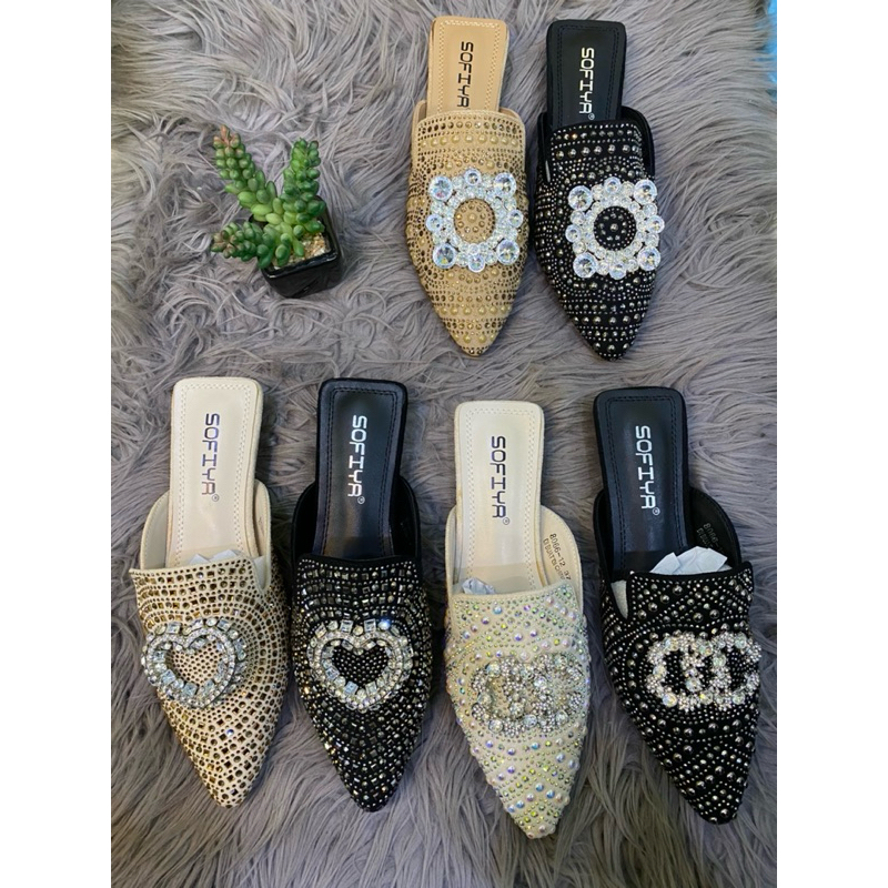 SANDAL FLAT IMPORT WANITA SOFIYA BUSTONG